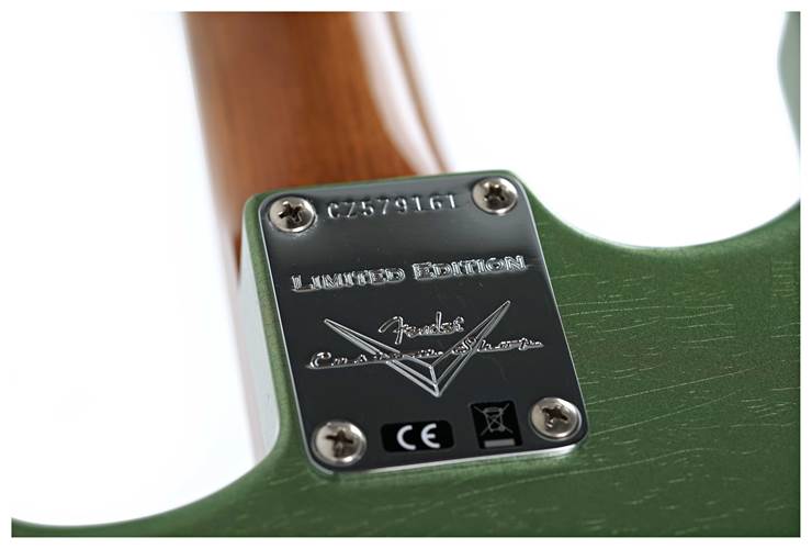 Fender Custom Shop Limited Edition Roasted 1965 Stratocaster Lush Closet Classic Aged Sage Green Metallic #CZ579161 Fender Custom Shop Limited Edition Roasted 1965 Stratocaster Lush Closet Classic Aged Sage Green Metallic #CZ579161