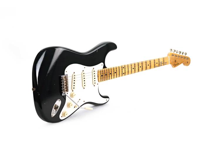 Fender Custom Shop Limited Edition 1956 Stratocaster Journeyman Relic Aged Black #CZ580889 Fender Custom Shop Limited Edition 1956 Stratocaster Journeyman Relic Aged Black #CZ580889
