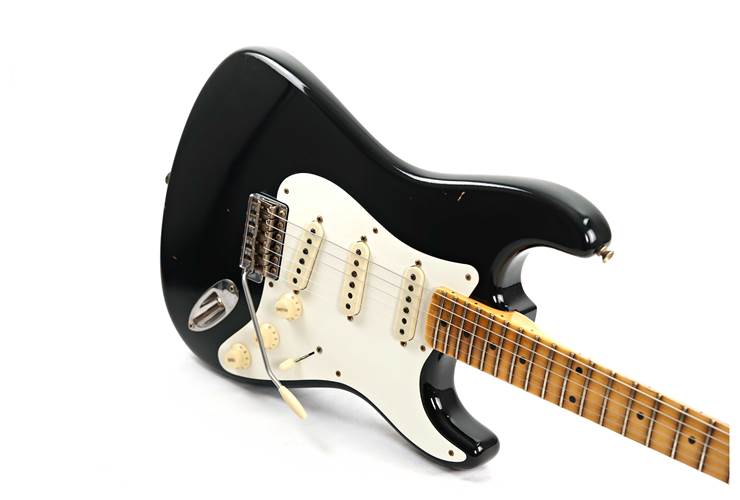 Fender Custom Shop Limited Edition 1956 Stratocaster Journeyman Relic Aged Black #CZ580889 Fender Custom Shop Limited Edition 1956 Stratocaster Journeyman Relic Aged Black #CZ580889