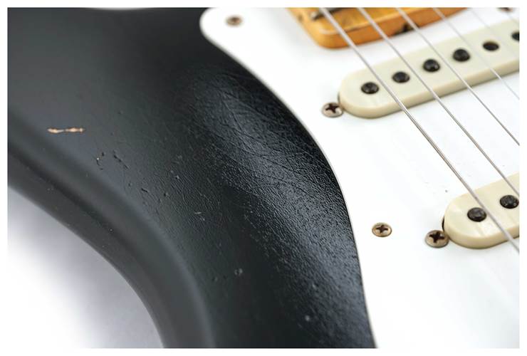 Fender Custom Shop Limited Edition 1956 Stratocaster Journeyman Relic Aged Black #CZ580889 Fender Custom Shop Limited Edition 1956 Stratocaster Journeyman Relic Aged Black #CZ580889