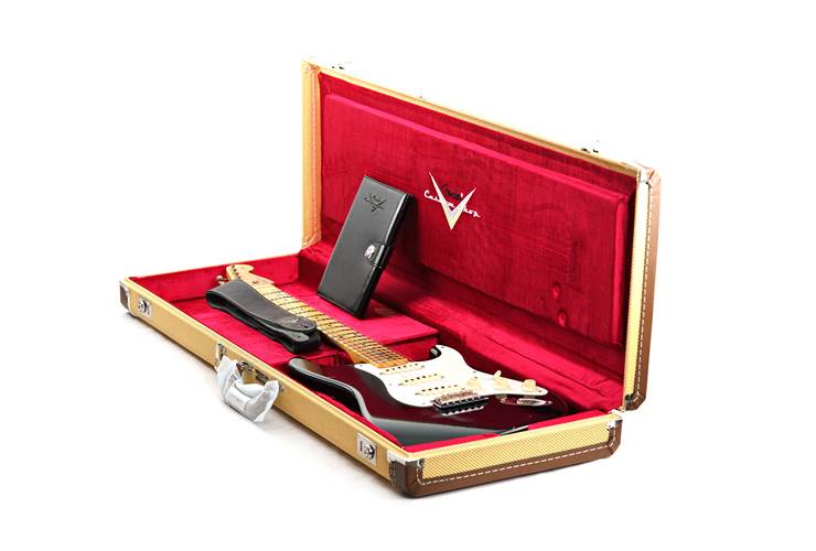 Fender Custom Shop Limited Edition 1956 Stratocaster Journeyman Relic Aged Black #CZ580889 Fender Custom Shop Limited Edition 1956 Stratocaster Journeyman Relic Aged Black #CZ580889