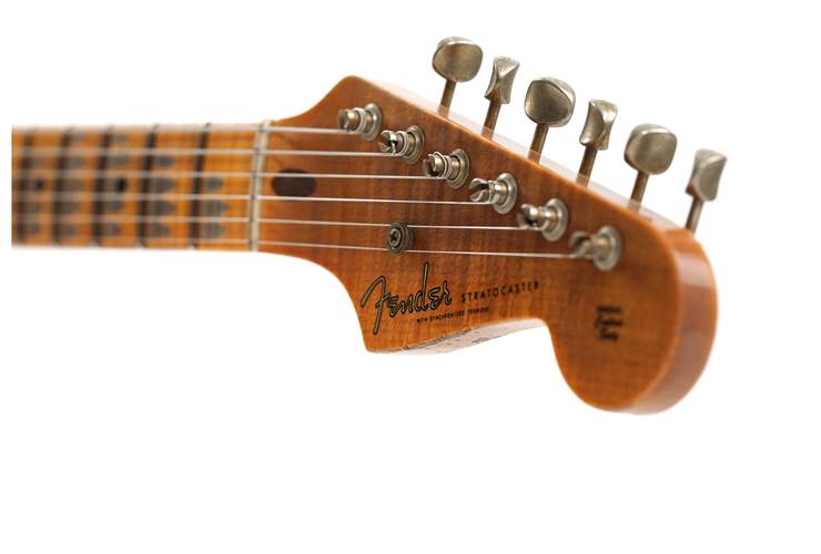 Fender Custom Shop Limited Edition 1954 Stratocaster Heavy Relic Super Faded Aged Sonic Blue Over 2-Tone Sunburst #LXX0731 Fender Custom Shop Limited Edition 1954 Stratocaster Heavy Relic Super Faded Aged Sonic Blue Over 2-Tone Sunburst #LXX0731