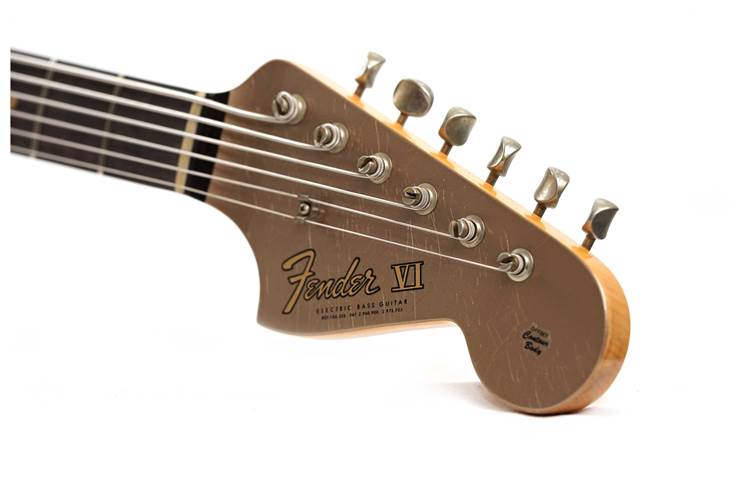 Fender Custom Shop Limited Edition Bass VI Journeyman Relic Aged Shoreline Gold #CZ572688 Fender Custom Shop Limited Edition Bass VI Journeyman Relic Aged Shoreline Gold #CZ572688
