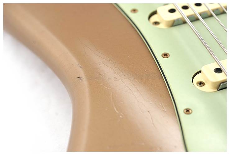 Fender Custom Shop Limited Edition Bass VI Journeyman Relic Aged Shoreline Gold #CZ572688 Fender Custom Shop Limited Edition Bass VI Journeyman Relic Aged Shoreline Gold #CZ572688