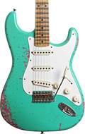 Fender Custom Shop Limited Edition Mischief Maker Heavy Relic Aged Surf Green Over Pink Paisley #CZ581057