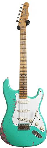 Fender Custom Shop Limited Edition Mischief Maker Stratocaster Heavy Relic Aged Surf Green Over Pink Paisley #CZ581057 Fender Custom Shop Limited Edition Mischief Maker Stratocaster Heavy Relic Aged Surf Green Over Pink Paisley #CZ581057