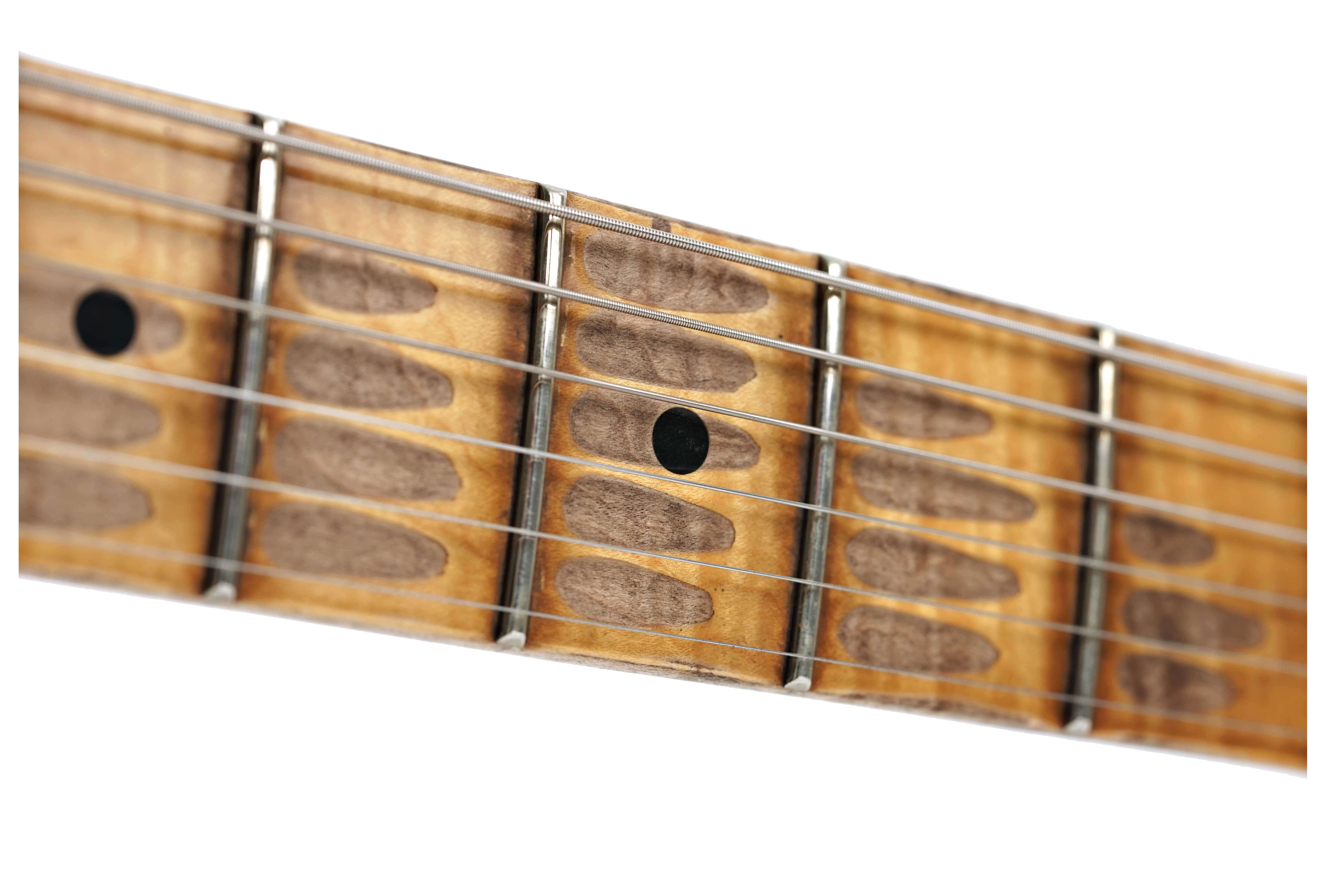 Fender Custom Shop Limited Edition Mischief Maker Stratocaster Heavy Relic Aged Surf Green Over Pink Paisley #CZ581057