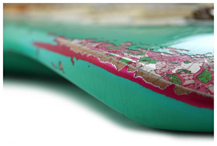 Fender Custom Shop Limited Edition Mischief Maker Stratocaster Heavy Relic Aged Surf Green Over Pink Paisley #CZ581057 Fender Custom Shop Limited Edition Mischief Maker Stratocaster Heavy Relic Aged Surf Green Over Pink Paisley #CZ581057