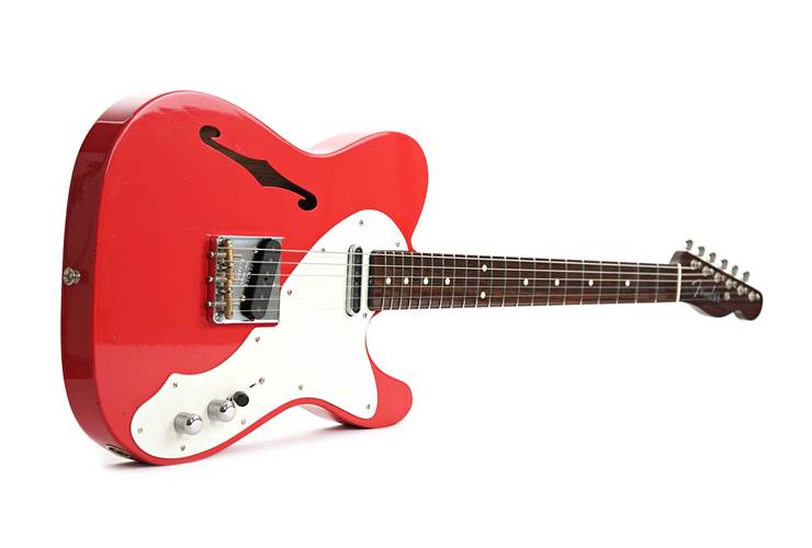 Fender Custom Shop Limited Edition 1950s Telecaster Thinline Roadworn Journeyman Relic with Closet Classic Hardware Aged Fiesta Red #R136958 Fender Custom Shop Limited Edition 1950s Telecaster Thinline Roadworn Journeyman Relic with Closet Classic Hardware Aged Fiesta Red #R136958