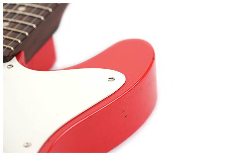 Fender Custom Shop Limited Edition 1950s Telecaster Thinline Roadworn Journeyman Relic with Closet Classic Hardware Aged Fiesta Red #R136958 Fender Custom Shop Limited Edition 1950s Telecaster Thinline Roadworn Journeyman Relic with Closet Classic Hardware Aged Fiesta Red #R136958