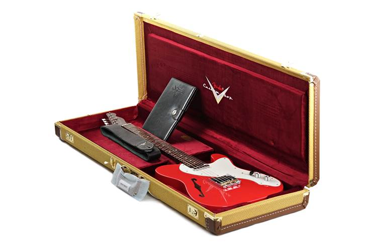 Fender Custom Shop Limited Edition 1950s Telecaster Thinline Roadworn Journeyman Relic with Closet Classic Hardware Aged Fiesta Red #R136958 Fender Custom Shop Limited Edition 1950s Telecaster Thinline Roadworn Journeyman Relic with Closet Classic Hardware Aged Fiesta Red #R136958