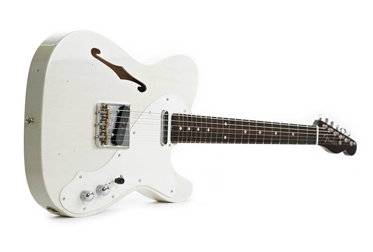 Fender Custom Shop Limited Edition 1950s Telecaster Thinline Roadworn Journeyman Relic with Closet Classic Hardware Aged White Blonde #R136846 Fender Custom Shop Limited Edition 1950s Telecaster Thinline Roadworn Journeyman Relic with Closet Classic Hardware Aged White Blonde #R136846