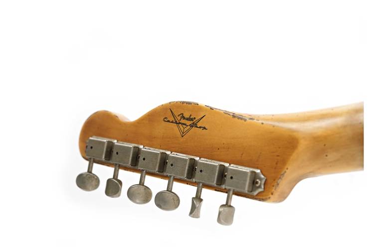 Fender Custom Shop 1957 Stratocaster HSS Super Heavy Relic Reversed Tele Headstock Dark Shell Pink #R125293 Fender Custom Shop 1957 Stratocaster HSS Super Heavy Relic Reversed Tele Headstock Dark Shell Pink #R125293