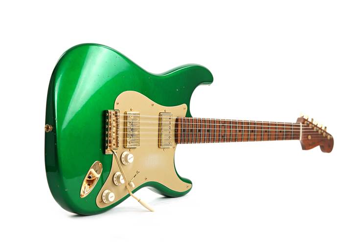 Fender Custom Shop 1955 Stratocaster Journeyman Lime Green HH with Gold Hardware #CZ554831 Fender Custom Shop 1955 Stratocaster Journeyman Lime Green HH with Gold Hardware #CZ554831