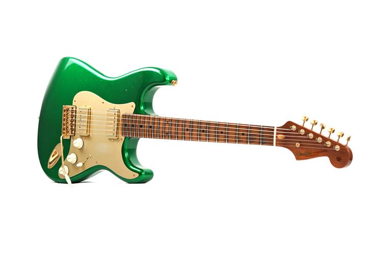 Fender Custom Shop 1955 Stratocaster Journeyman Lime Green HH with Gold Hardware #CZ554831 Fender Custom Shop 1955 Stratocaster Journeyman Lime Green HH with Gold Hardware #CZ554831