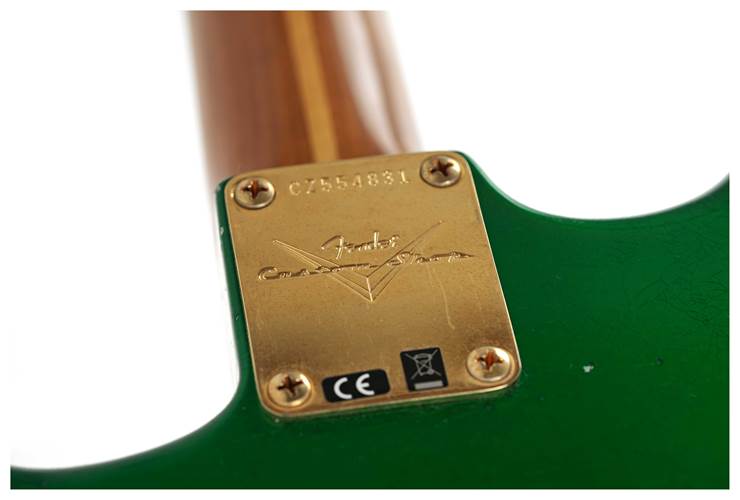 Fender Custom Shop 1955 Stratocaster Journeyman Lime Green HH with Gold Hardware #CZ554831 Fender Custom Shop 1955 Stratocaster Journeyman Lime Green HH with Gold Hardware #CZ554831