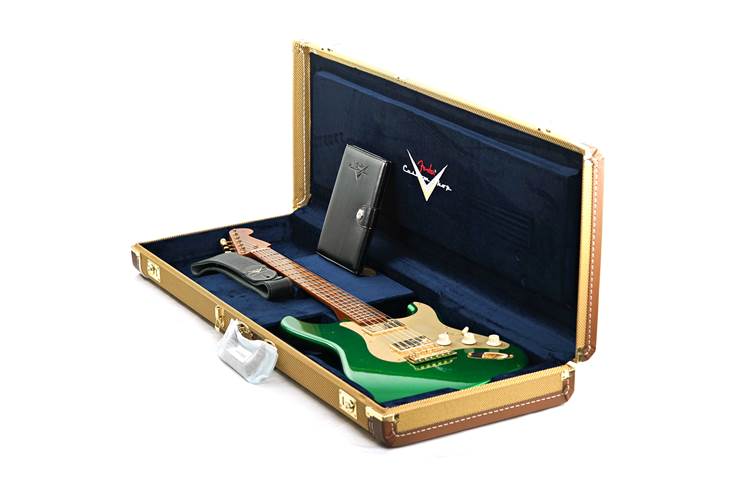 Fender Custom Shop 1955 Stratocaster Journeyman Lime Green HH with Gold Hardware #CZ554831 Fender Custom Shop 1955 Stratocaster Journeyman Lime Green HH with Gold Hardware #CZ554831