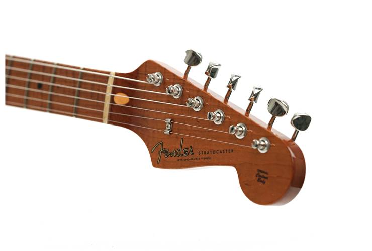 Fender Custom Shop Limited Edition Roasted 1950s Stratocaster Lush Closet Classic Faded Aged Sonic Blue #CZ576643 Fender Custom Shop Limited Edition Roasted 1950s Stratocaster Lush Closet Classic Faded Aged Sonic Blue #CZ576643