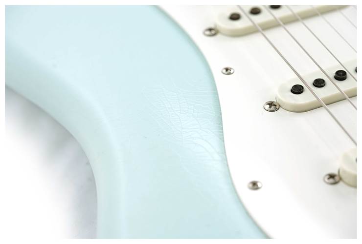 Fender Custom Shop Limited Edition Roasted 1950s Stratocaster Lush Closet Classic Faded Aged Sonic Blue #CZ576643 Fender Custom Shop Limited Edition Roasted 1950s Stratocaster Lush Closet Classic Faded Aged Sonic Blue #CZ576643