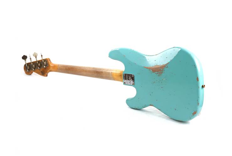 Fender Custom Shop Limited Edition 1963 Precision Bass Heavy Relic Aged Daphne Blue #CZ580843 Fender Custom Shop Limited Edition 1963 Precision Bass Heavy Relic Aged Daphne Blue #CZ580843