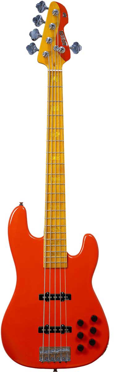 Mark Bass MB GV 5 Gloxy Fiesta Red CR Maple Fingerboard