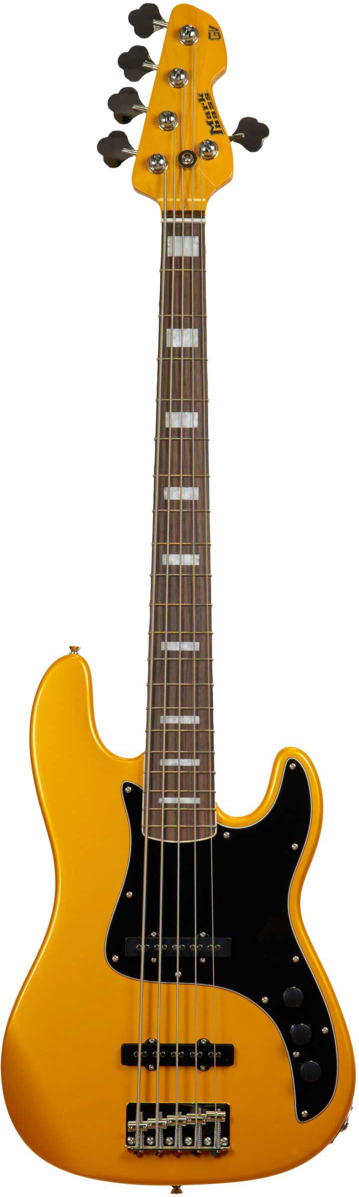 Mark Bass MB GV 5 Gloxy Metallic Yellow CR Rosewood Fingerboard Passive