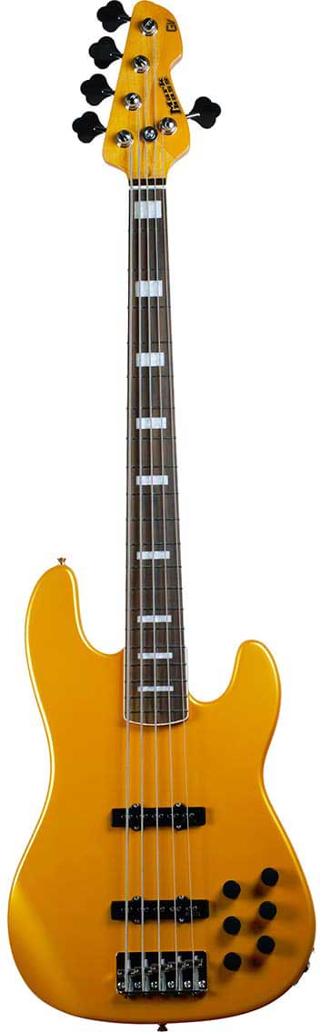 Mark Bass MB GV 5 Gloxy Metallic Yellow CR Rosewood Fingerboard