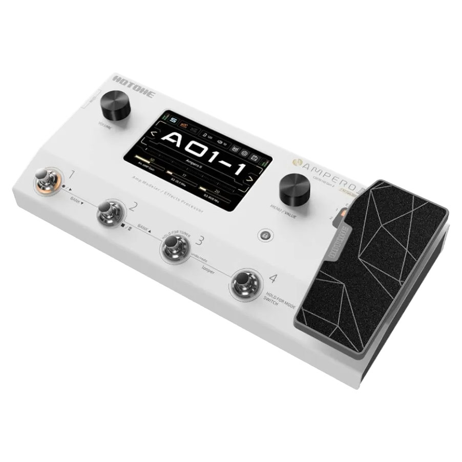 Hotone AMPERO II Guitar Amp Modeller and Multi Effects Processor Pedal