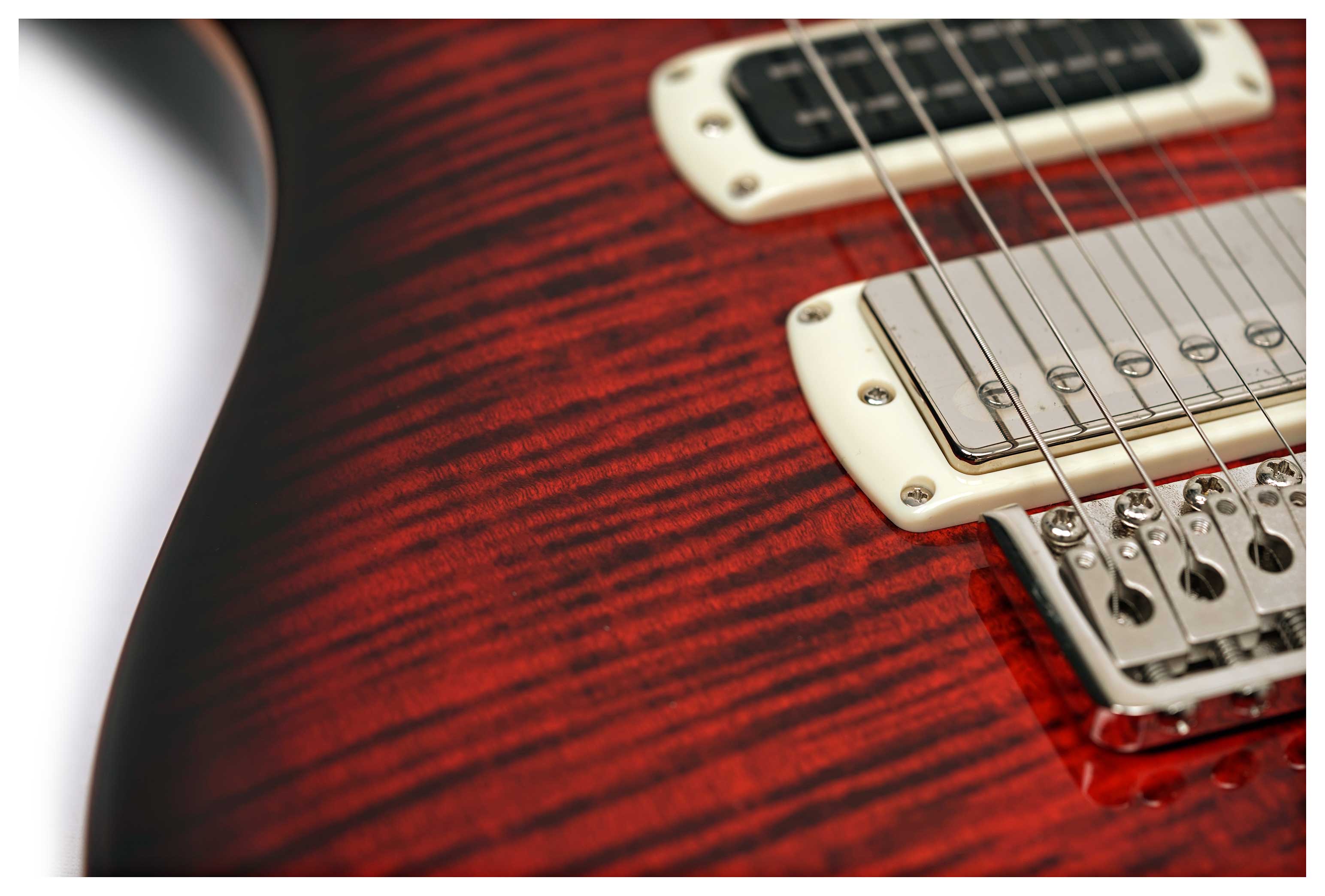 PRS SE Studio Orange Tiger Smokeburst #07469