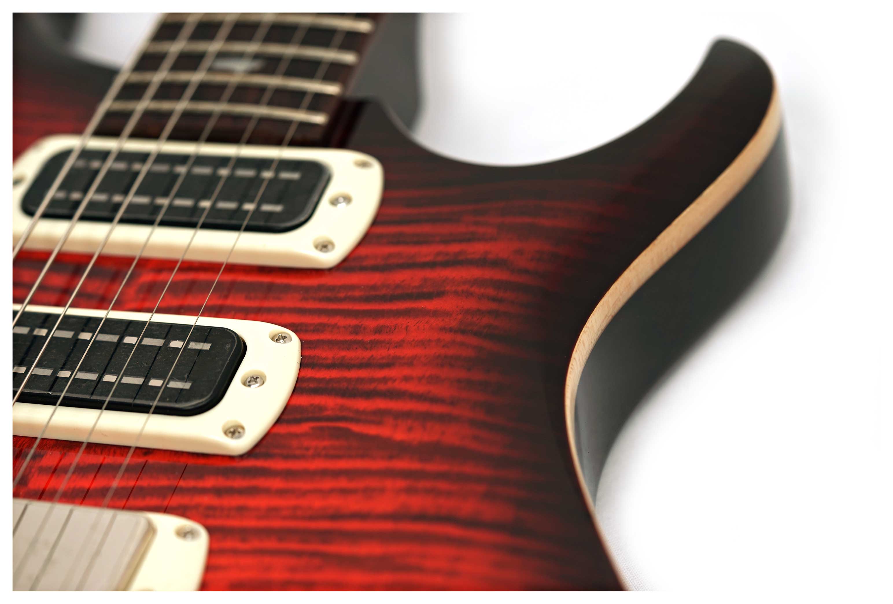 PRS SE Studio Orange Tiger Smokeburst #028116