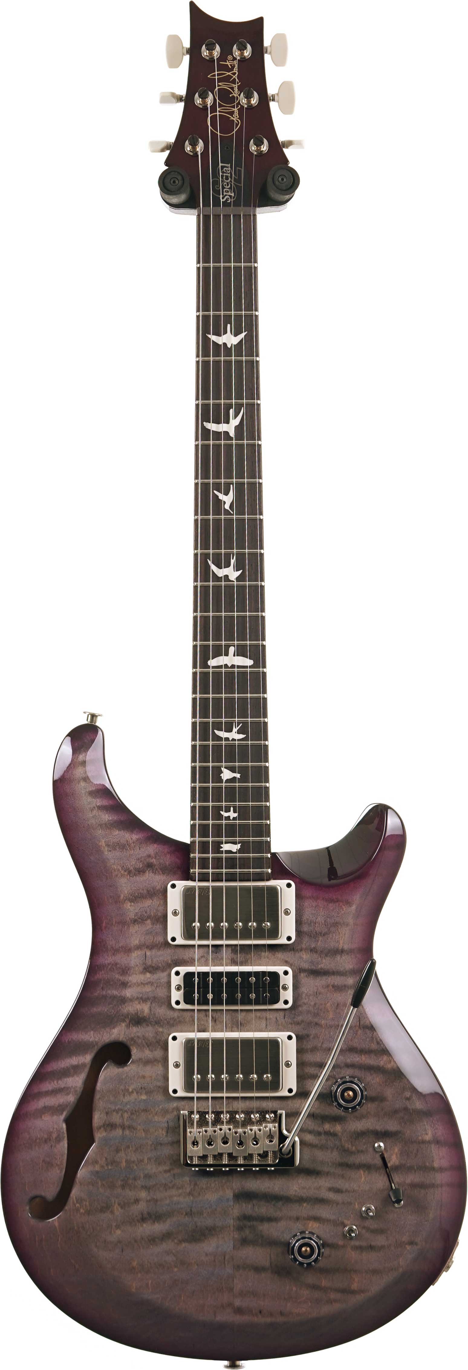 PRS S2 Special Semi-Hollow Faded Gray Black Purple Burst #S2086909