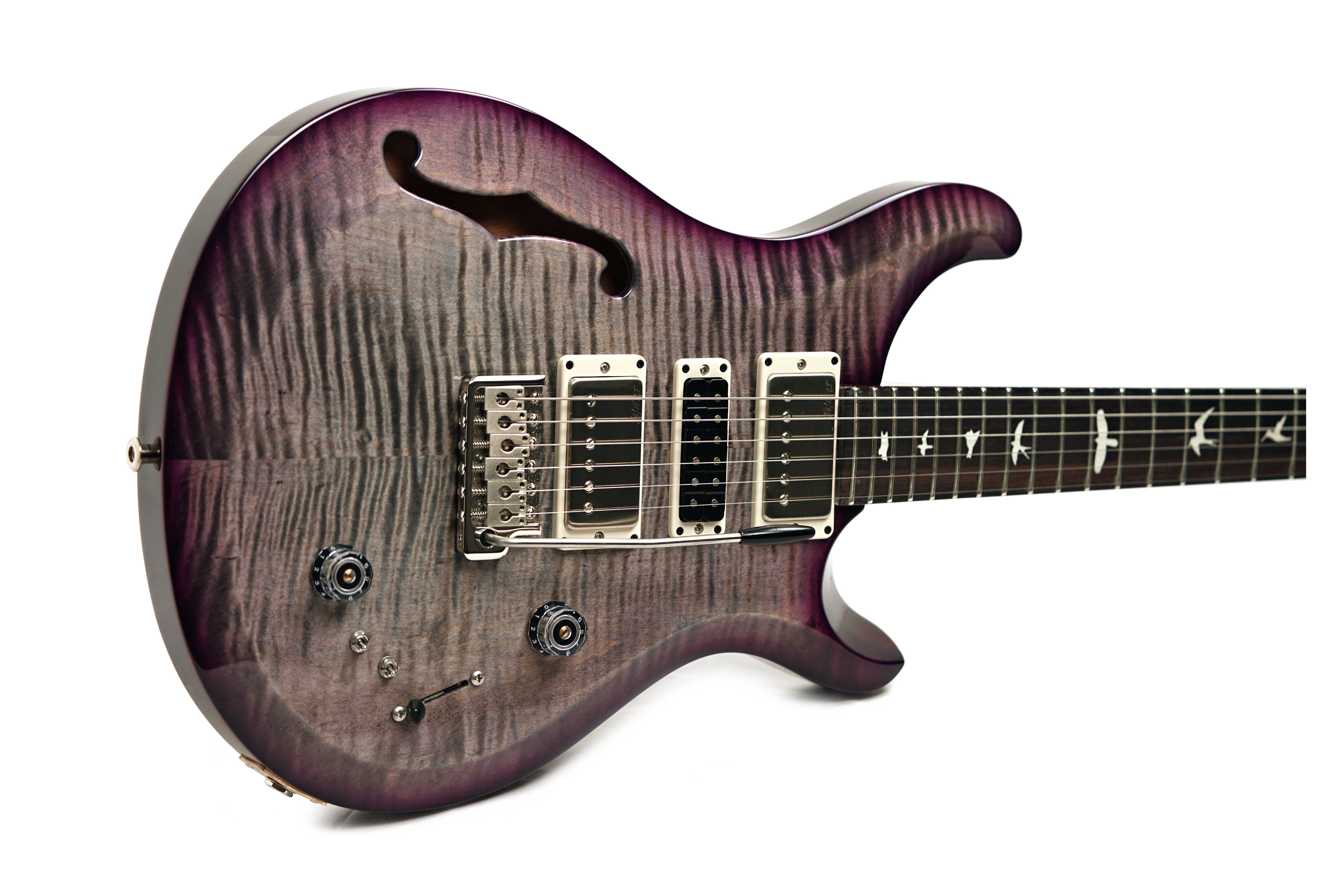 PRS S2 Special Semi-Hollow Faded Gray Black Purple Burst #S2086906