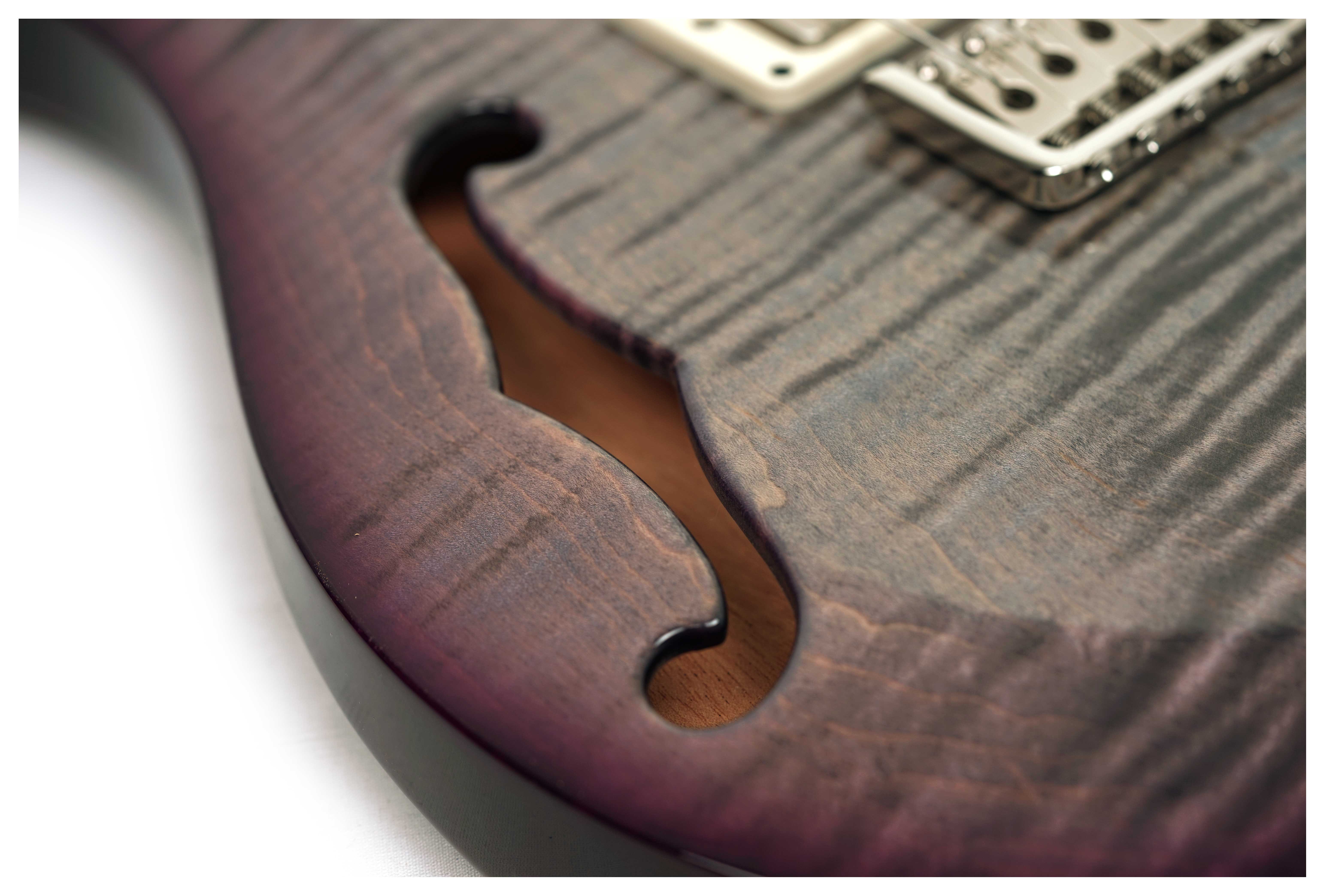 PRS S2 Special Semi-Hollow Faded Gray Black Purple Burst #S2086906