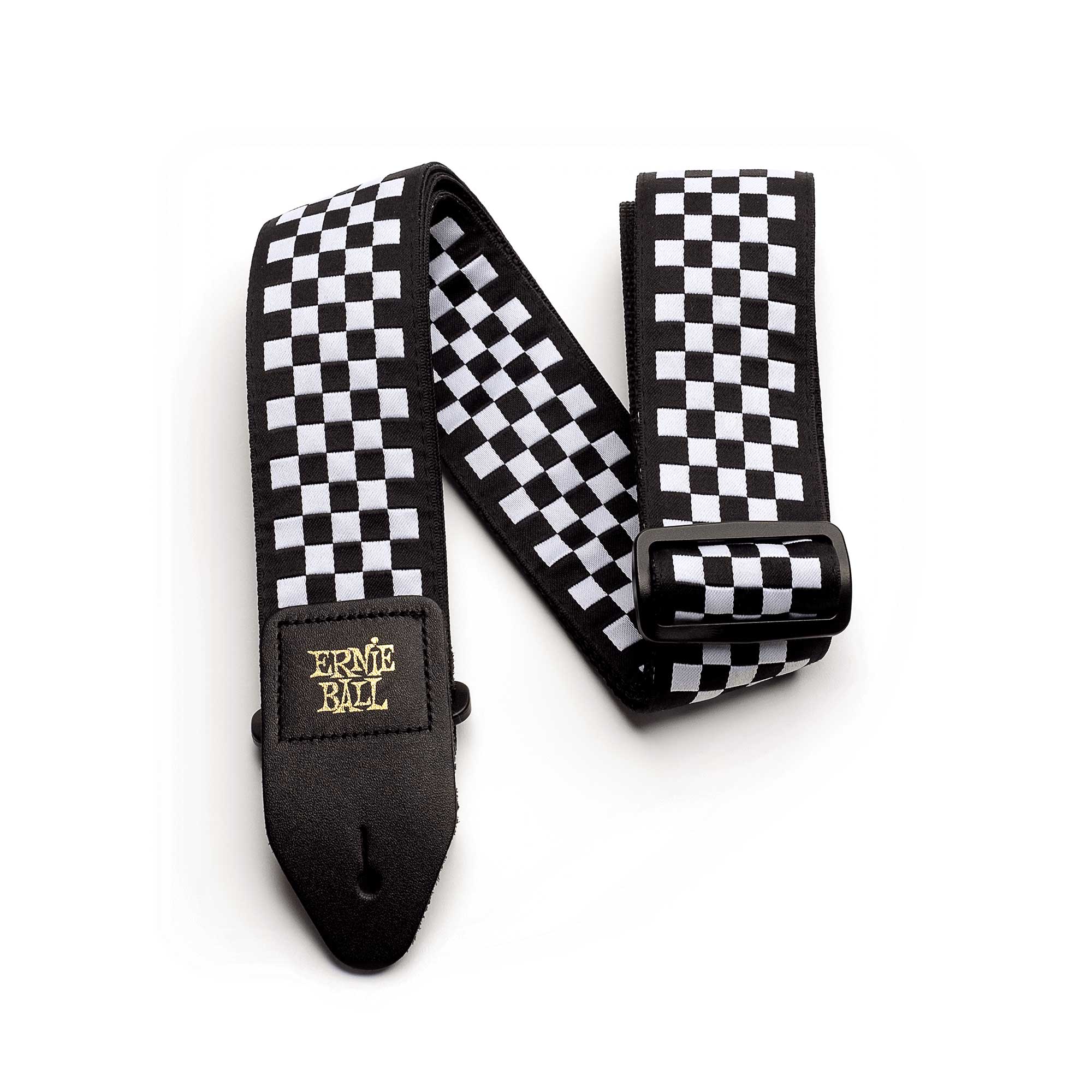 Ernie Ball 4149 Black and White Checkered Jacquard Strap