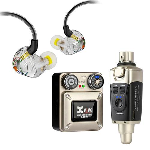 Xvive U45T9 5.8GHz Wireless In-Ear Monitor System Plus In-Ear Monitors and Case Xvive U45T9 5.8GHz Wireless In-Ear Monitor System Plus In-Ear Monitors and Case