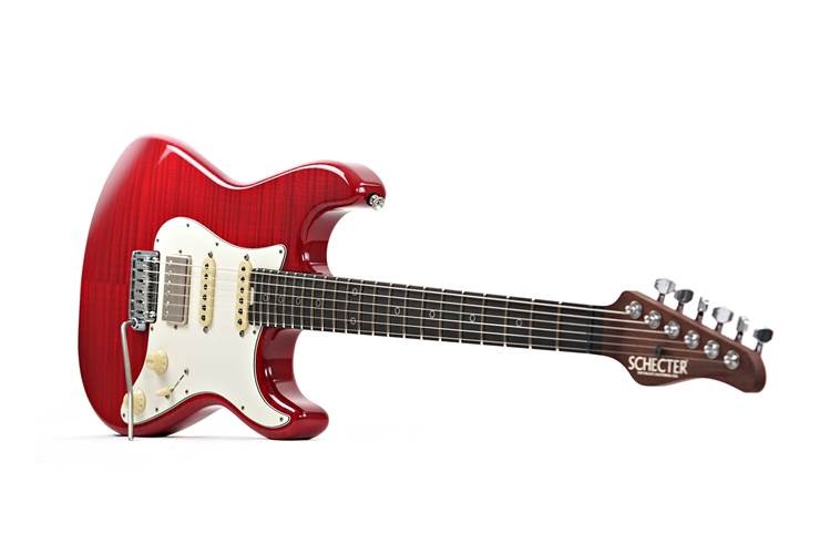 Schecter USA Nick Johnston Atomic Fire Nitro Flame Top Red Schecter USA Nick Johnston Atomic Fire Nitro Flame Top Red
