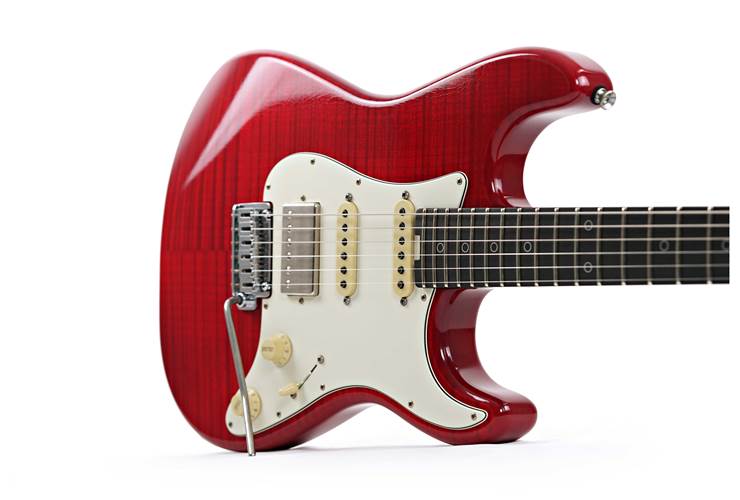 Schecter USA Nick Johnston Atomic Fire Nitro Flame Top Red Schecter USA Nick Johnston Atomic Fire Nitro Flame Top Red