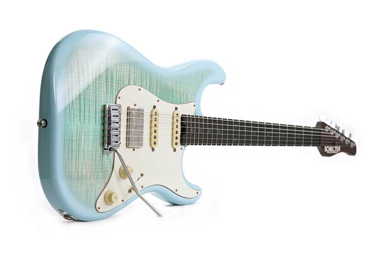 Schecter USA Nick Johnston Atomic Ice Nitro Flame Top Blue Schecter USA Nick Johnston Atomic Ice Nitro Flame Top Blue