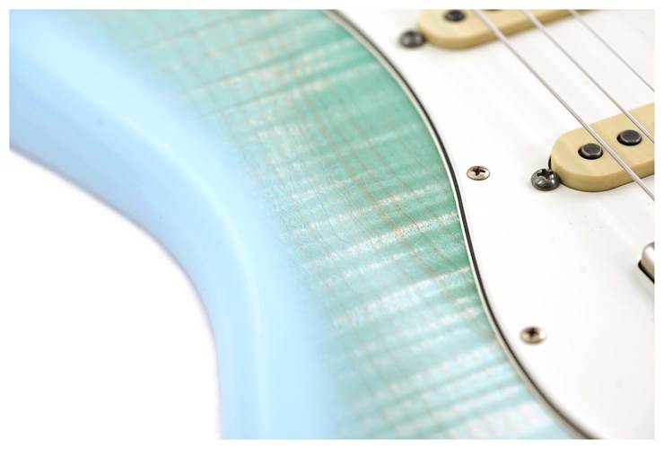 Schecter USA Nick Johnston Atomic Ice Nitro Flame Top Blue Schecter USA Nick Johnston Atomic Ice Nitro Flame Top Blue