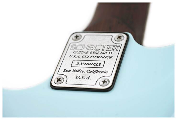 Schecter USA Nick Johnston Atomic Ice Nitro Flame Top Blue Schecter USA Nick Johnston Atomic Ice Nitro Flame Top Blue