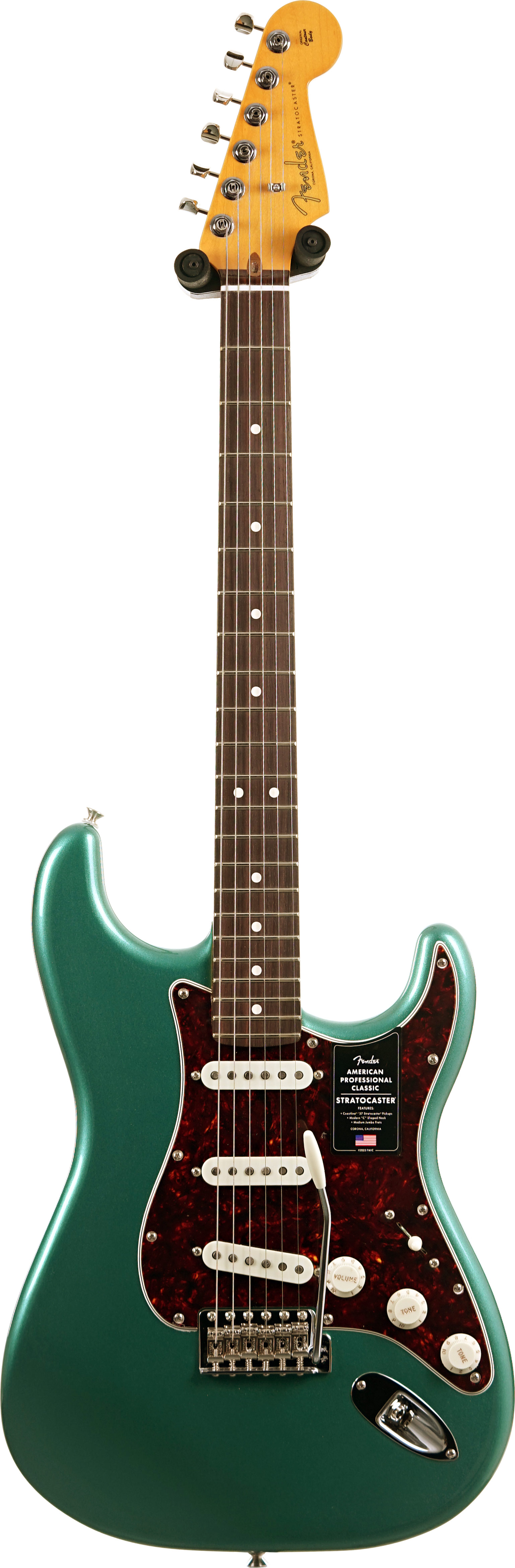 Fender American Professional Classic Stratocaster Faded Sherwood Green Metallic Rosewood Fingerboard #US25109454