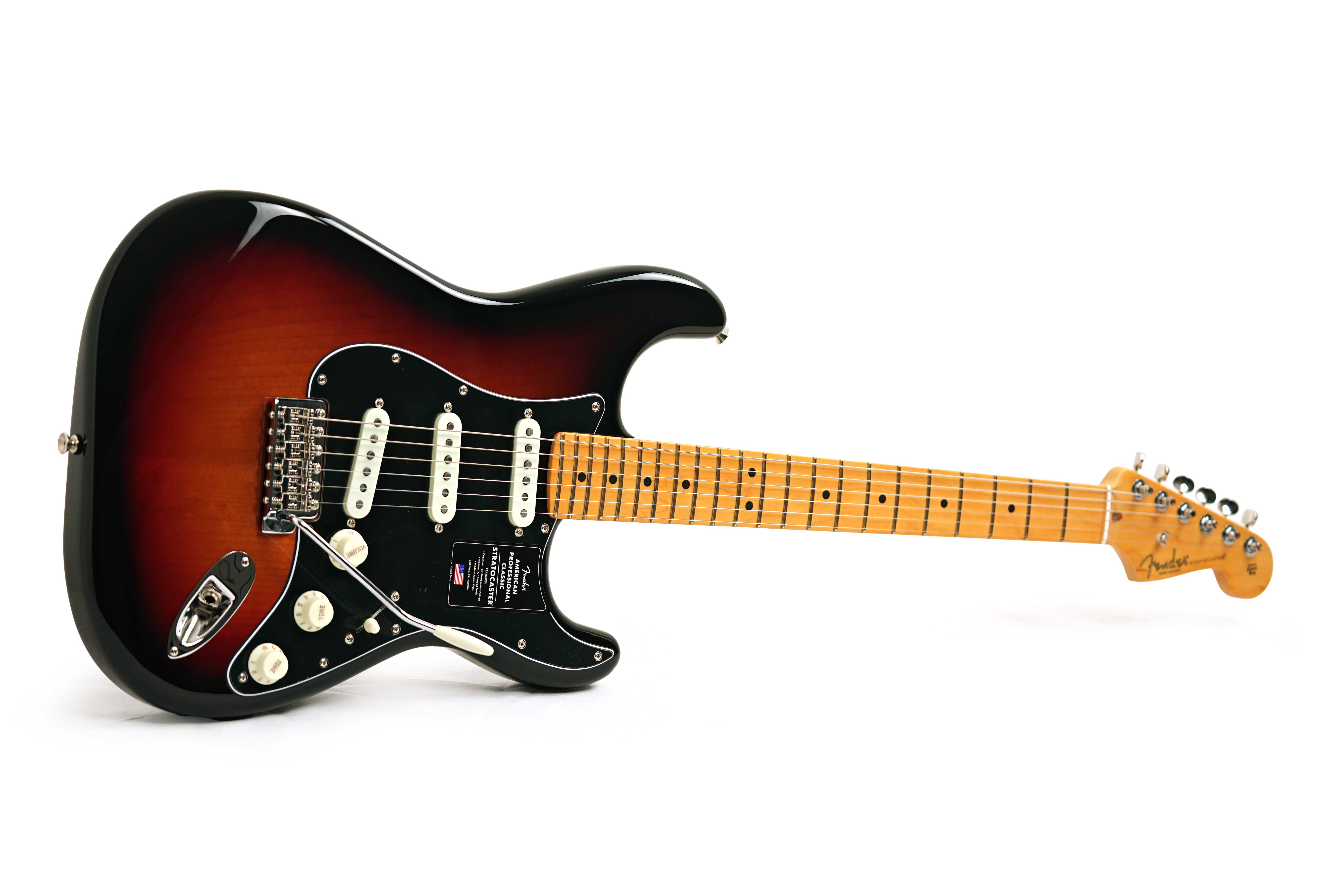 Fender American Professional Classic Stratocaster 3-Colour Sunburst Maple Fingerboard #US25099711