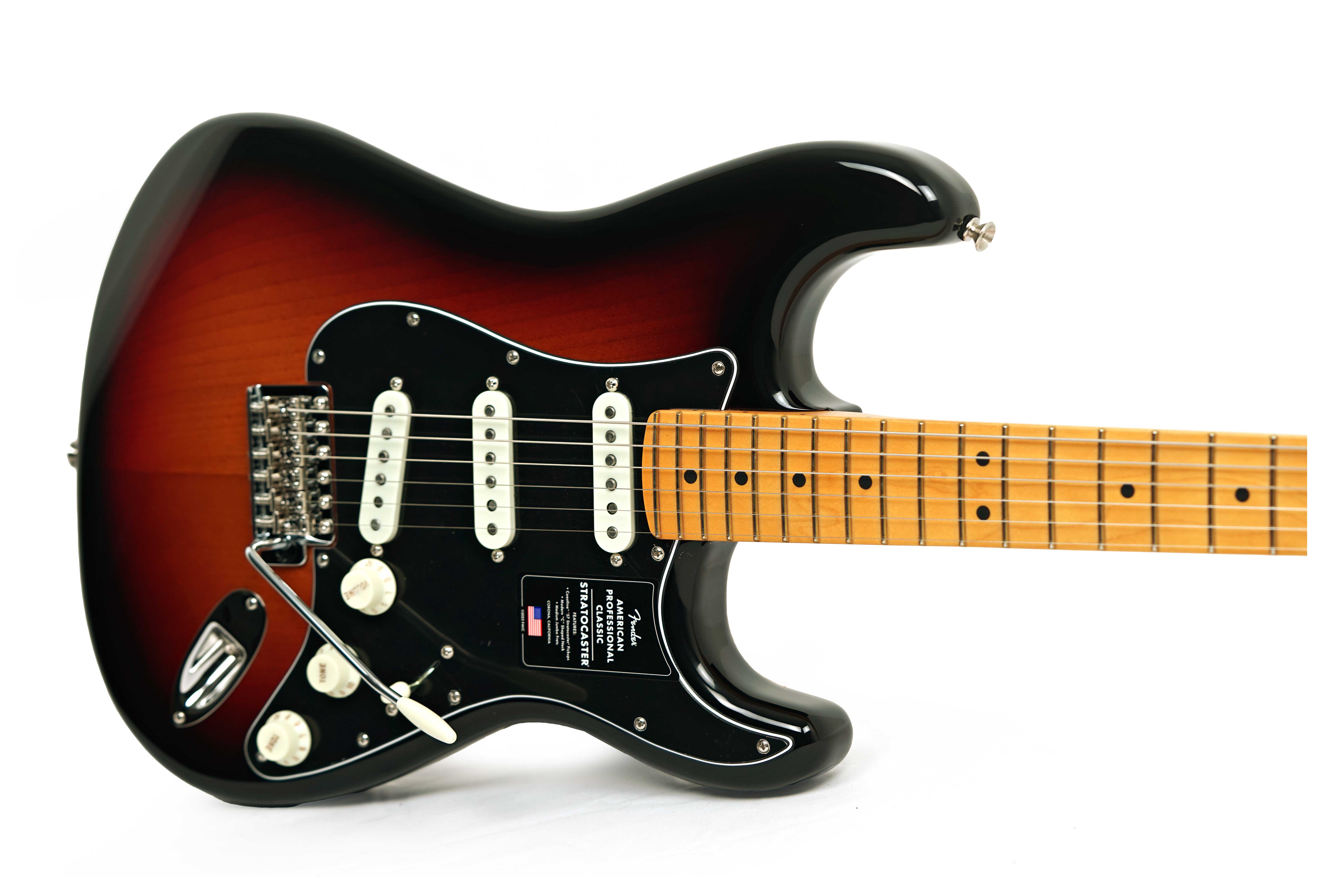 Fender American Professional Classic Stratocaster 3-Colour Sunburst Maple Fingerboard #US25099711