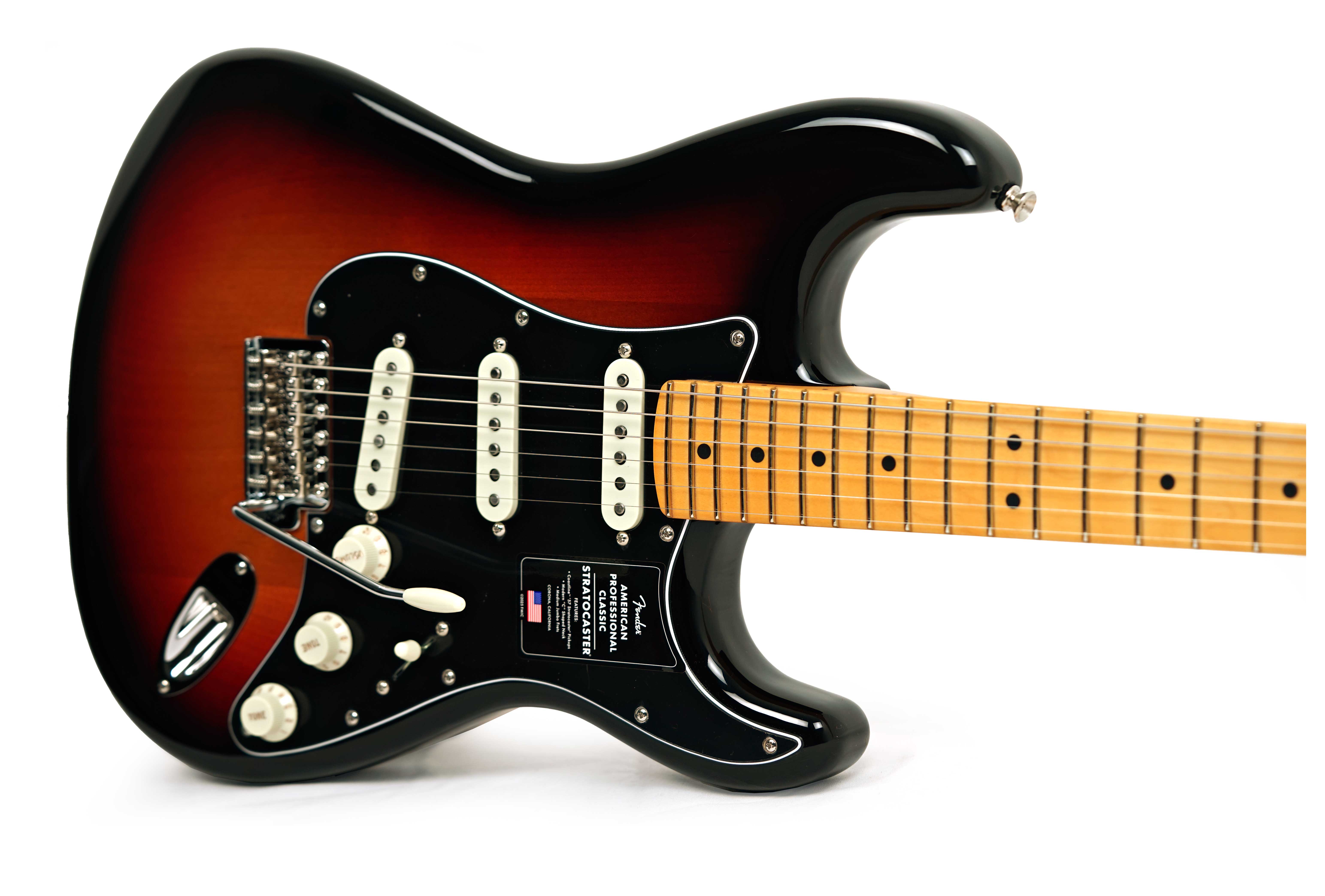 Fender American Professional Classic Stratocaster 3 Colour Sunburst Maple Fingerboard #US25094948