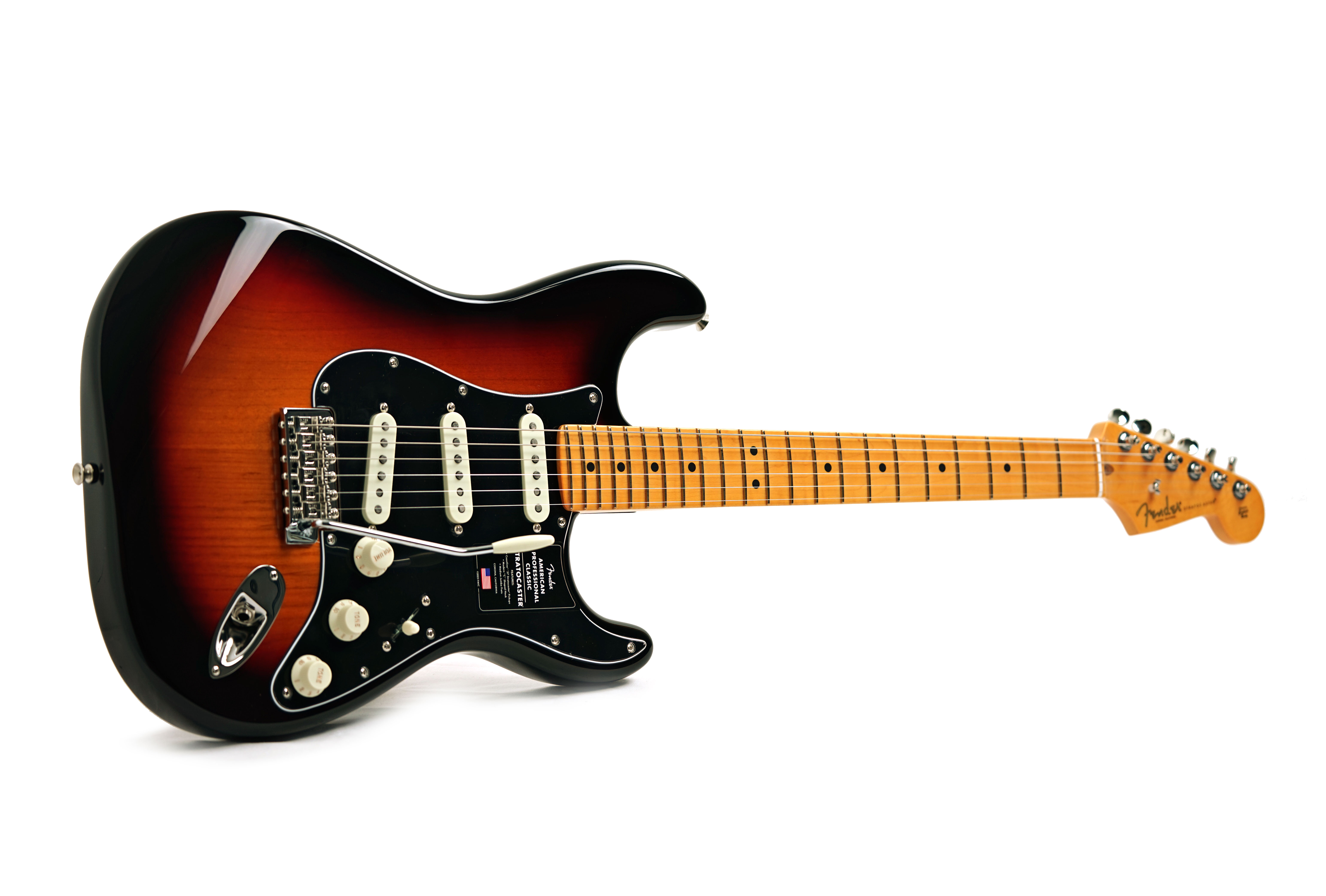 Fender American Professional Classic Stratocaster 3-Colour Sunburst Maple Fingerboard #US25097296