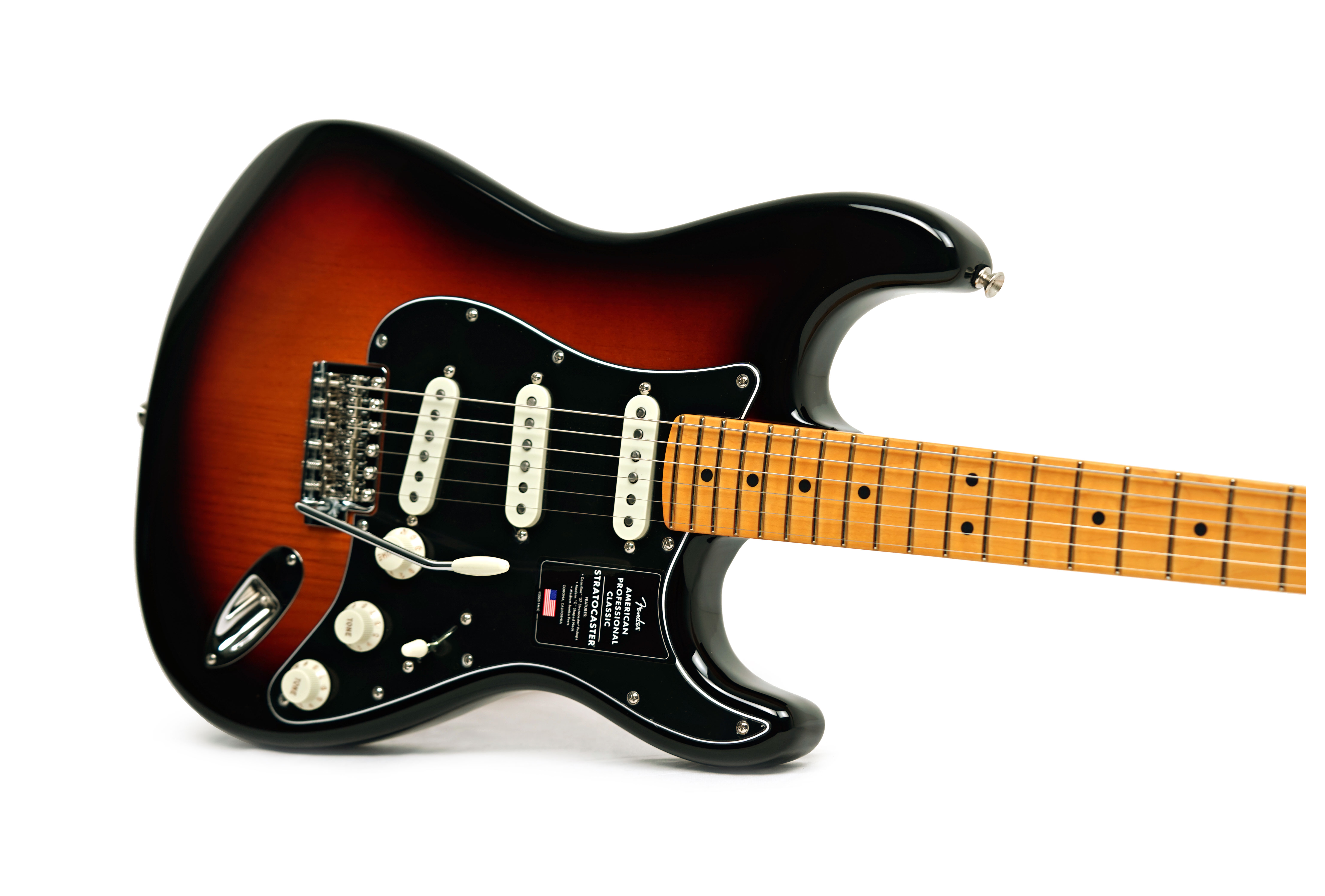 Fender American Professional Classic Stratocaster 3-Colour Sunburst Maple Fingerboard #US25097296