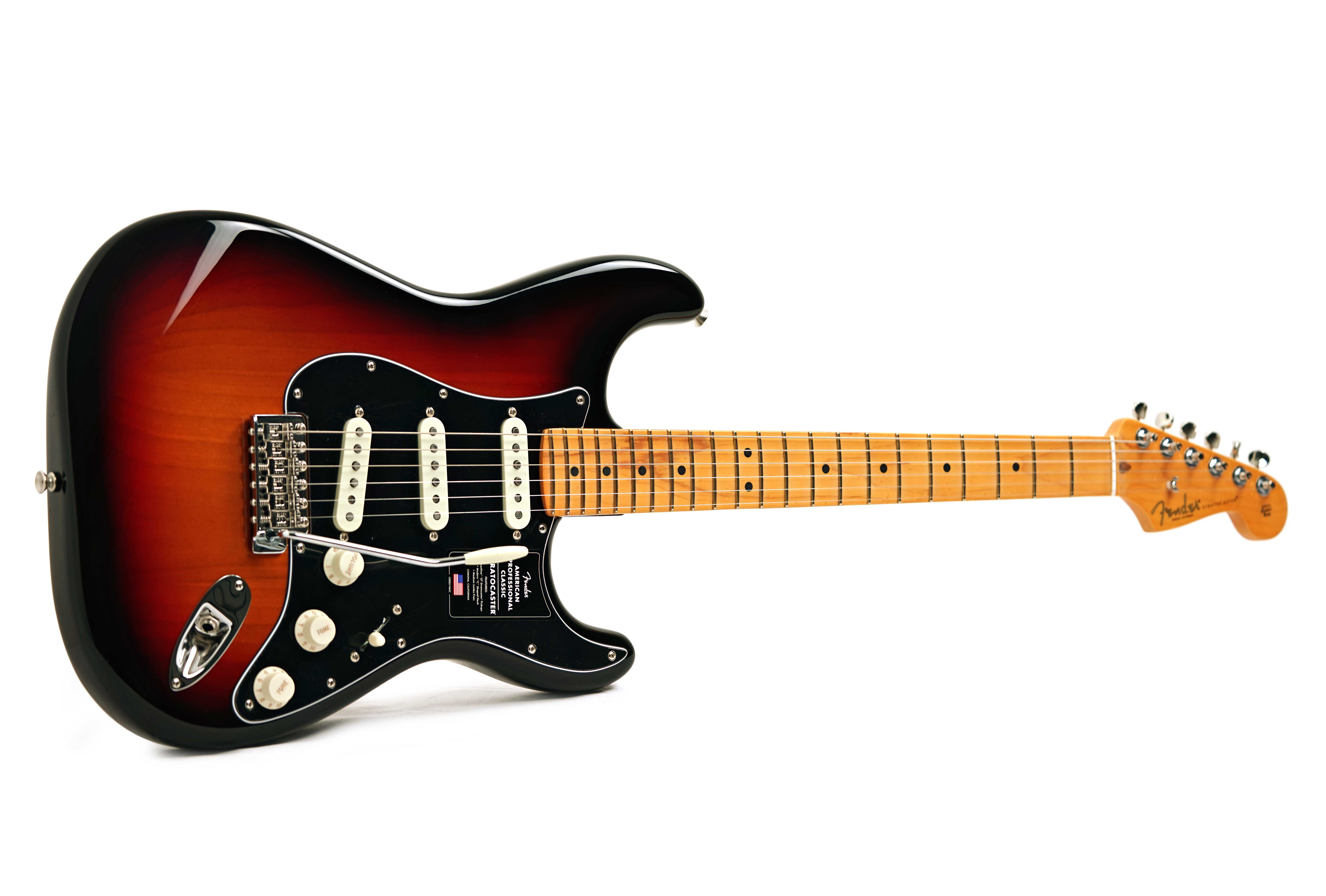 Fender American Professional Classic Stratocaster 3-Colour Sunburst Maple Fingerboard #US25091832