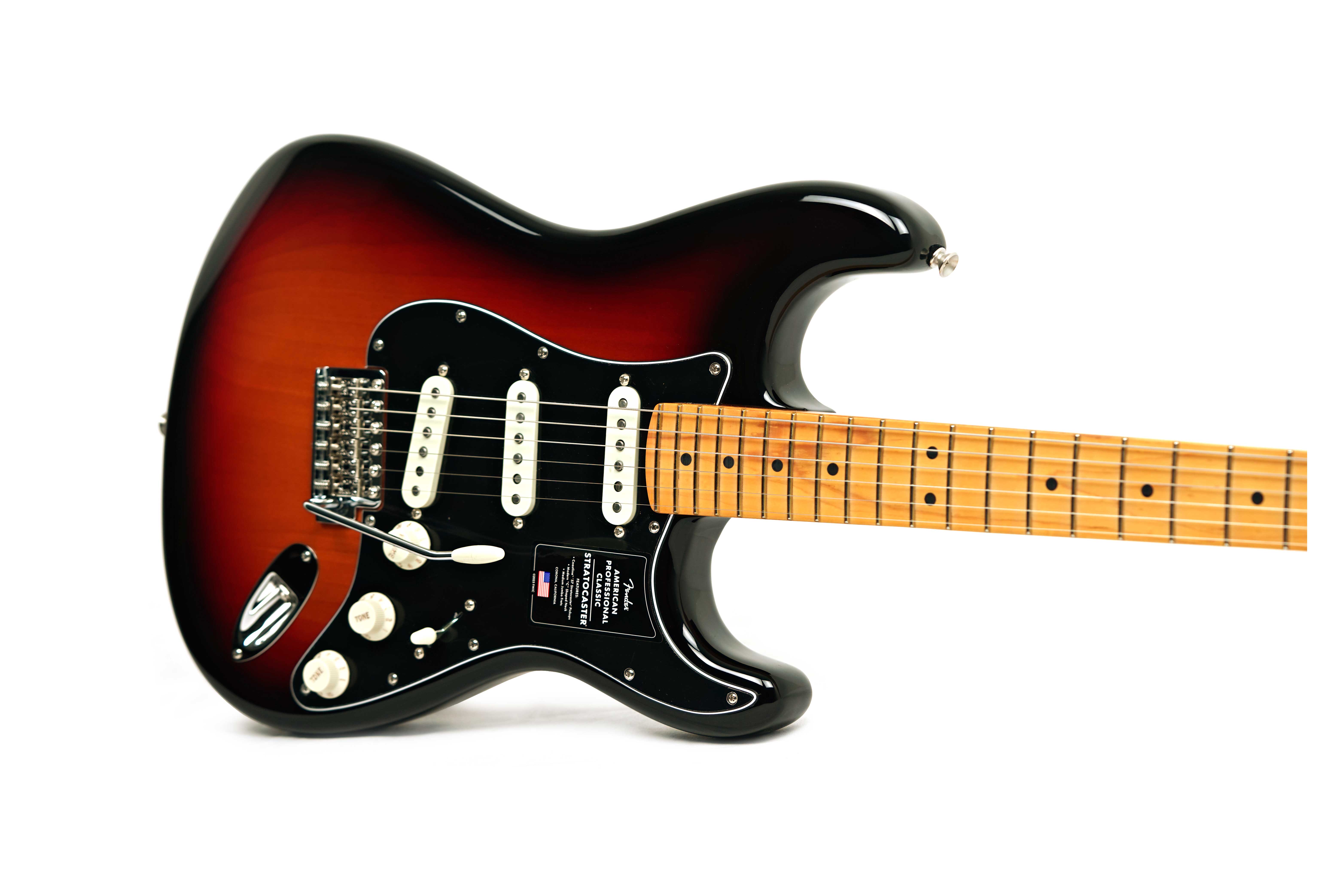 Fender American Professional Classic Stratocaster 3-Colour Sunburst Maple Fingerboard #US25091832