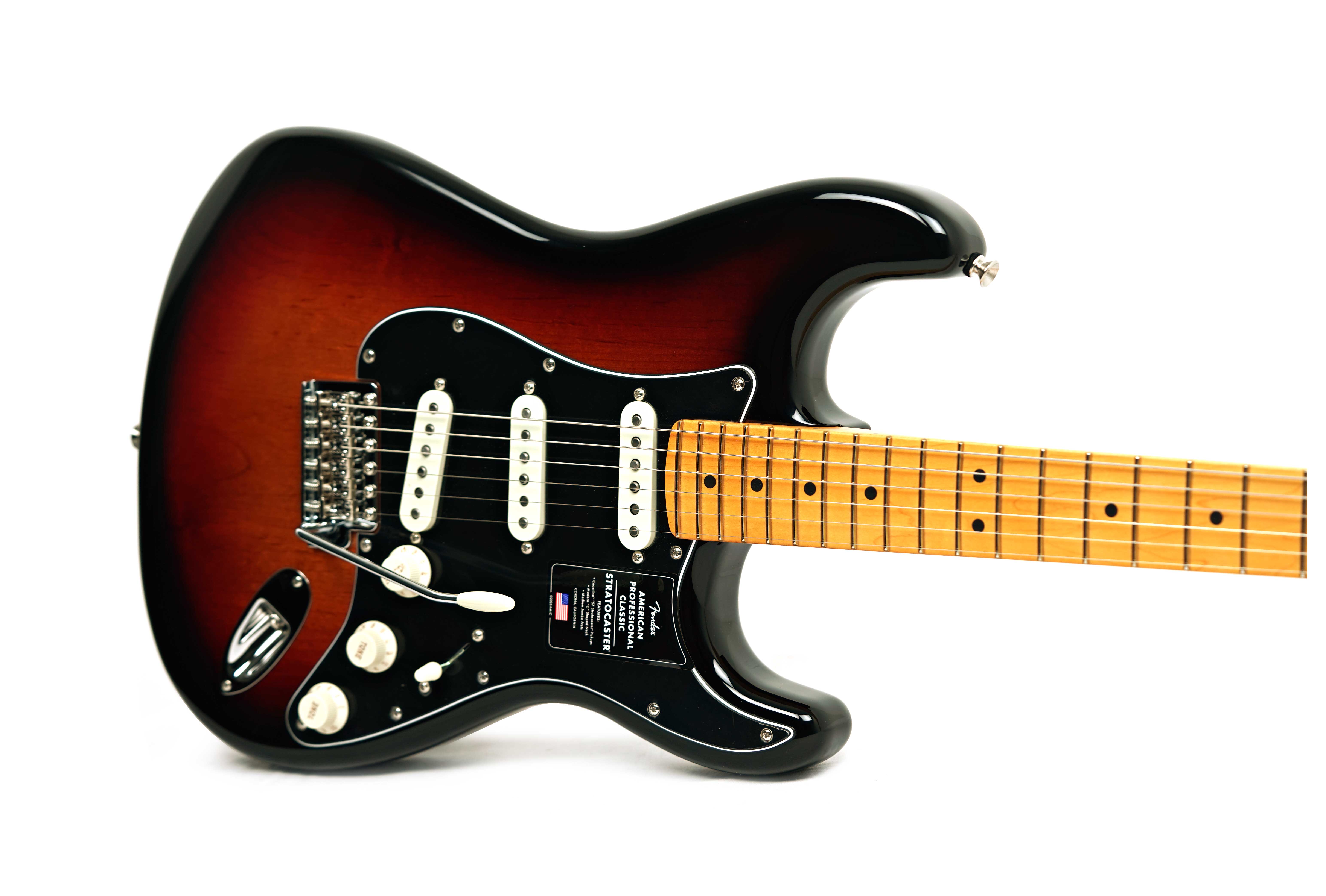 Fender American Professional Classic Stratocaster 3-Colour Sunburst Maple Fingerboard #US25108670