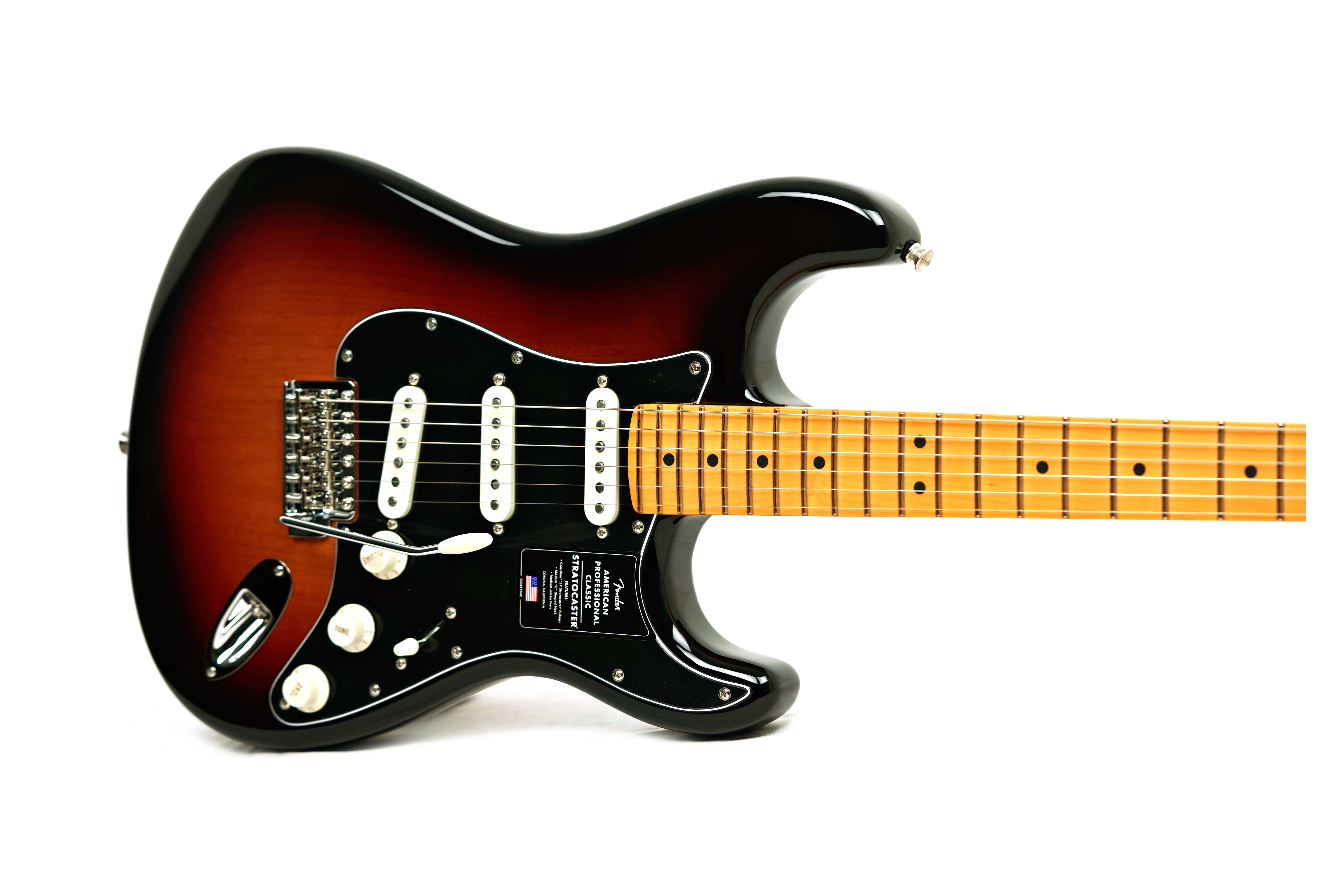 Fender American Professional Classic Stratocaster 3-Colour Sunburst Maple Fingerboard #US25107407